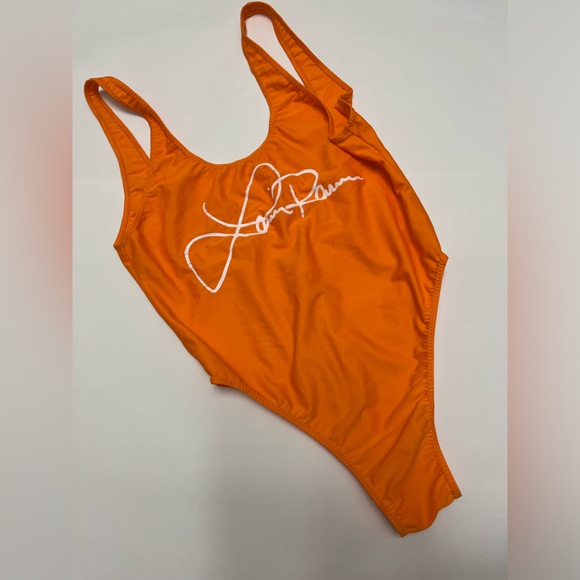NWOT ⚜️🧡⚜️ Laina Rauma rare! Orange thong one piece bikini swimsuit - Picture 3 of 14
